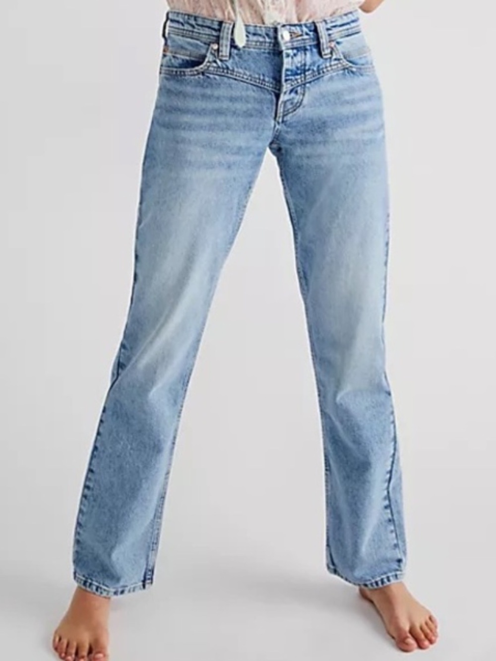 We The Free Light Blue Boyfriend Jeans